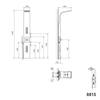 Columna de ducha 8815 con termostato SEDAL