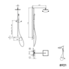 Columna de ducha SEDAL-Thermostato 8921B Basic