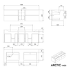 Mueble bajo de lavabo ARCTIC 1400