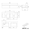 Mueble bajo lavabo ARCTIC 1600