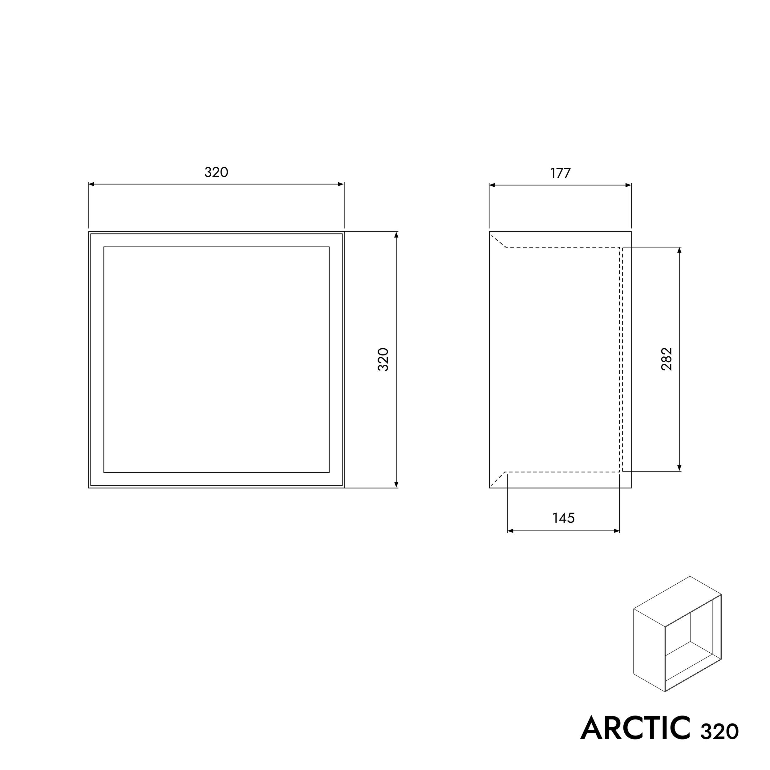 Estante de pared ARCTIC 320