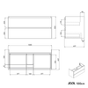 Mueble bajo lavabo AVA 100 cm