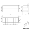 Mueble bajo lavabo AVA 120 cm