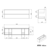 Mueble bajo lavabo AVA 140 cm