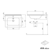 Mueble bajo lavabo AVA 60 cm