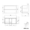 Mueble bajo lavabo AVA 80 cm