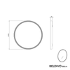 Espejo de baño LED BELDIVO redondo - 80 cm