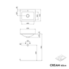 Mueble bajo lavabo LAVOA 60 cm