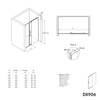 Ducha empotrada con puerta corredera Soft-Close DX906 FLEX