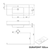 Lavabo Duravit con mueble bajo lavabo TIM 100 cm