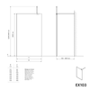 Walk-In 10 mm Súper Vidrio Blanco EX103
