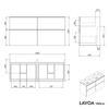 Mueble lavabo LAVOA 160 cm
