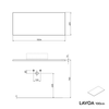 Mueble de cuarto de baño lavabo LAVOA 100 cm