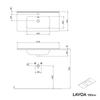 Mueble lavabo LAVOA 100 cm