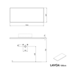 Mueble de cuarto de baño lavabo LAVOA 120 cm