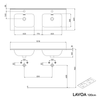 Mueble lavabo LAVOA 120 cm
