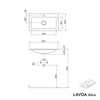 Mueble bajo lavabo LAVOA 80 cm