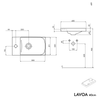 Mueble bajo lavabo LAVOA 40 cm