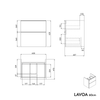 Mueble bajo lavabo LAVOA 60 cm