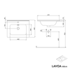Mueble lavabo LAVOA 60 cm