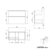 Mueble bajo lavabo LAVOA 80 cm