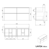 Mueble de cuarto de baño lavabo LAVOA 120 cm