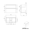 Mueble de cuarto de baño lavabo LAVOA 80 cm