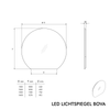 Espejo de luz LED BOVA 2.0