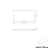 Mueble bajo para lavabo MAUI 100 cm