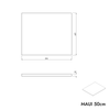 Mueble bajo para lavabo MAUI 50 cm