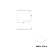Mueble bajo para lavabo MAUI 60 cm