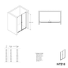 Ducha alcoba con puertas batientes dobles NT218