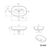 Lavabo de encimera O-540