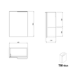 Mueble bajo lavabo TIM 40 cm