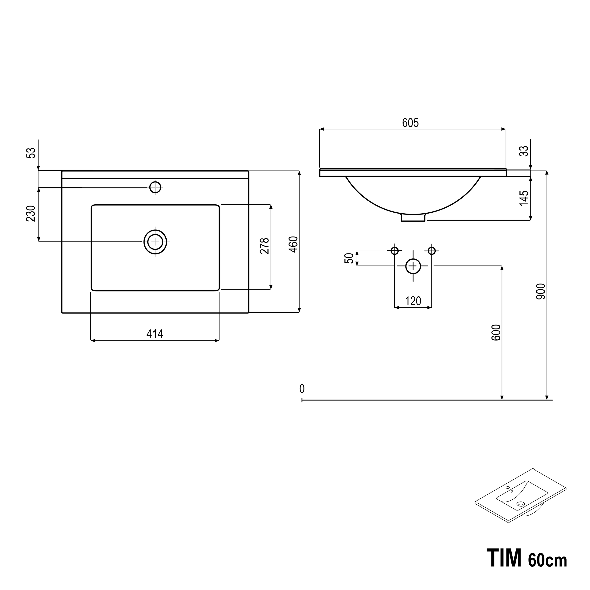 Mueble bajo TIM 60 cm