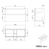 Mueble bajo lavabo VIREO 100 cm