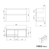 Mueble bajo lavabo VIREO 100 cm