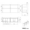 Mueble de baño VIREO de 140 cm 