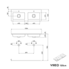Mueble bajo lavabo VIREO 120 cm
