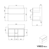 Mueble bajo lavabo VIREO 80 cm