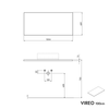 Mueble bajo lavabo VIREO 100 cm