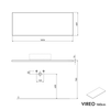 Mueble bajo lavabo VIREO 160 cm