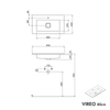 Mueble bajo lavabo VIREO 80 cm