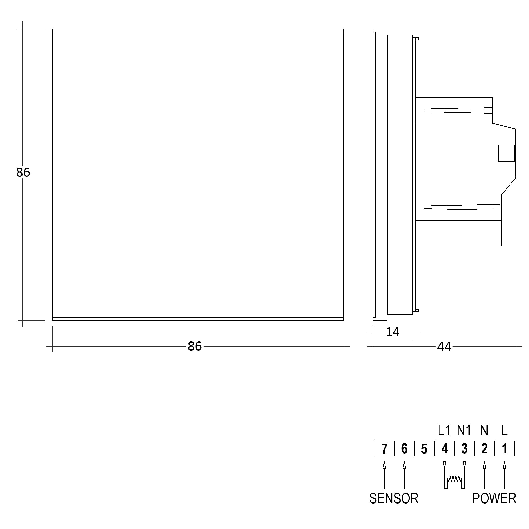  Termostato con pantalla táctil WL-6T