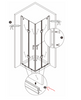 Pieza de recambio - Mamparas de ducha BERNSTEIN DX213 / DX403 / DX407 / EX213 / EX403 / EX406