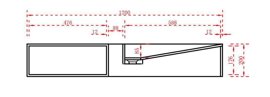 Lavabo de encimera Lavabo de pared TWG06 de fundición mineral