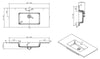 Conjunto de muebles de cuarto de baño Alice 1000