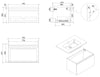 Mueble bajo lavabo Alice 800