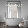 Bañera exenta ROMA 2.0 acrílico blanco brillante - 180 x 80 x 58 cm