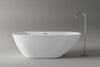 Bañera exenta ROMA 2.0 acrílico blanco brillante - 180 x 80 x 58 cm